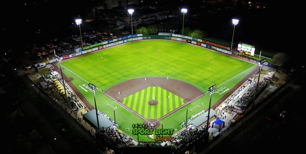 8-pole baseball stadium lighting layout