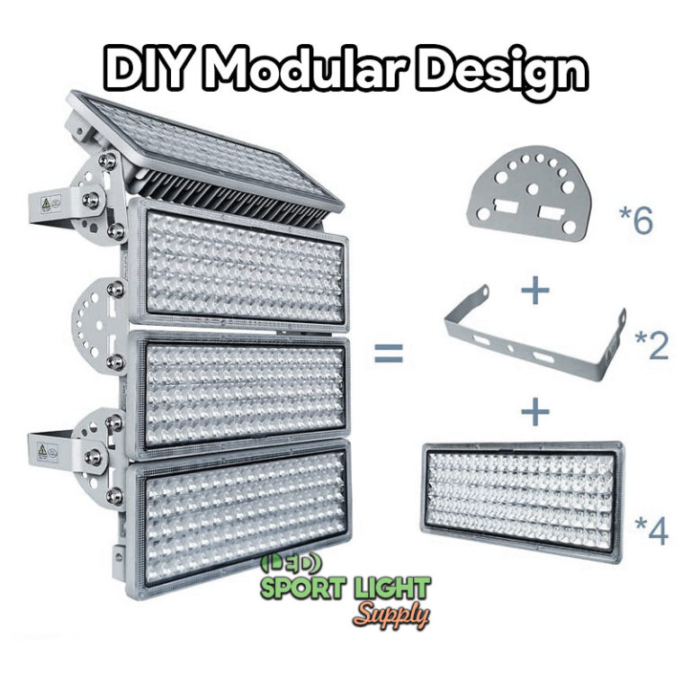 DIY modular design of stadium lights
