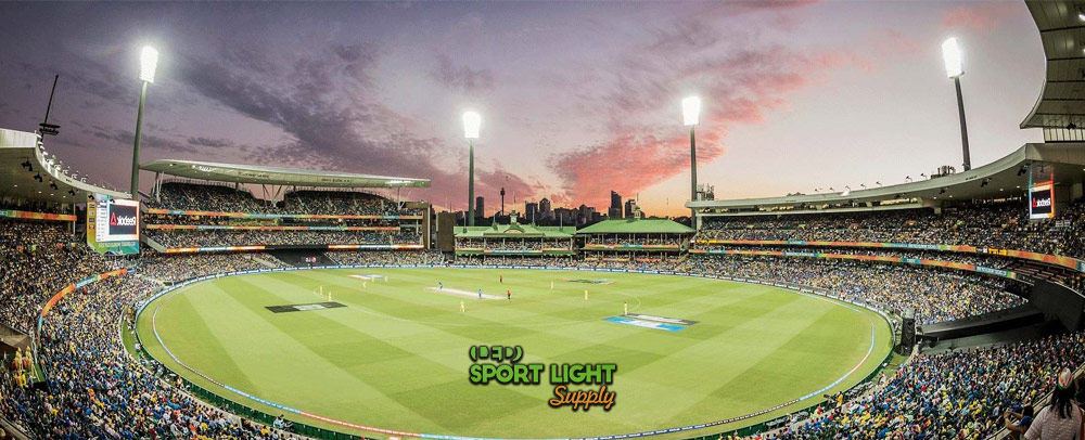 average light pole height of cricket field