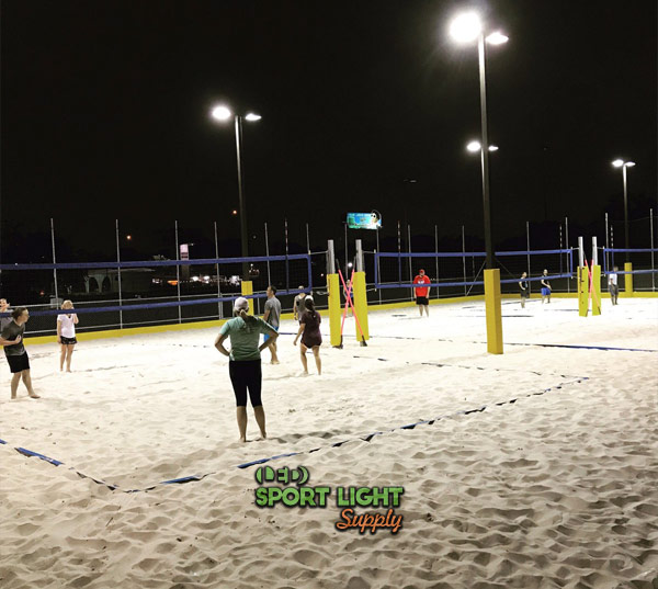 avoid low lighting uniformity in volleyball court