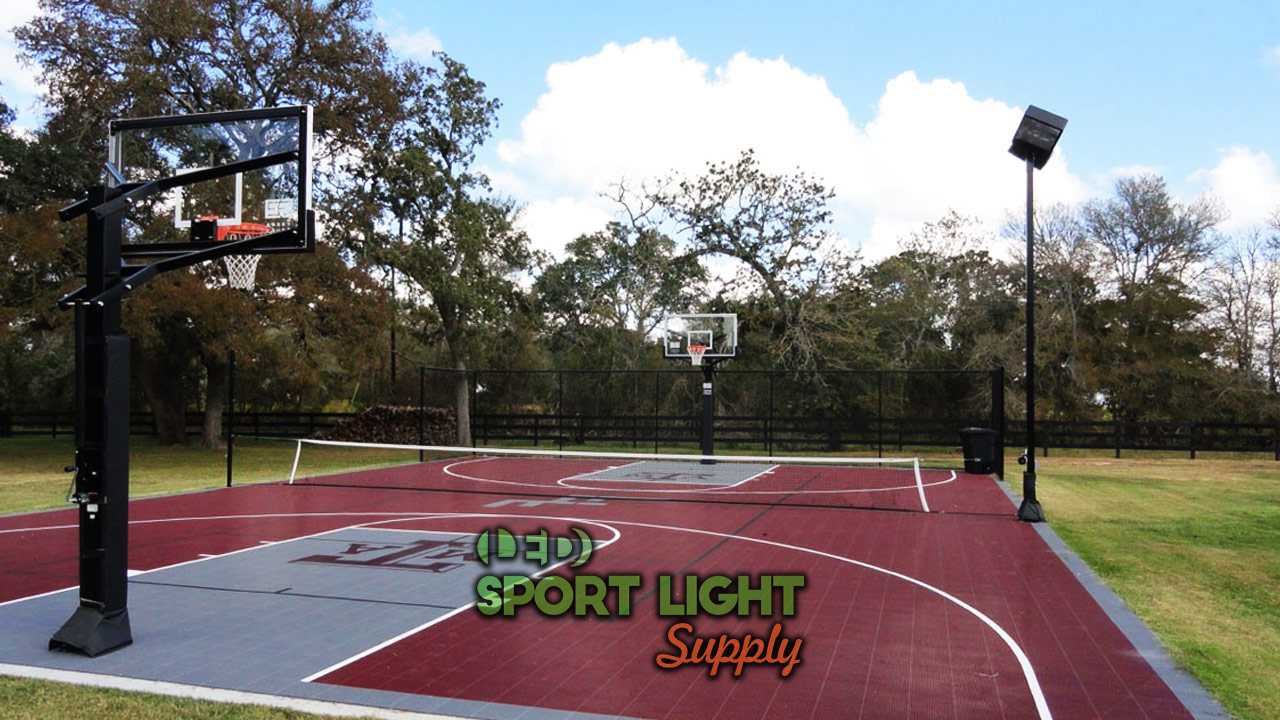 can we use solar basketball court lights