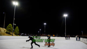 can we use solar led ice rink lights