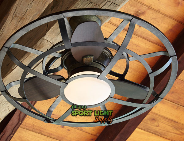 classic ceiling fan with lights for horse stable