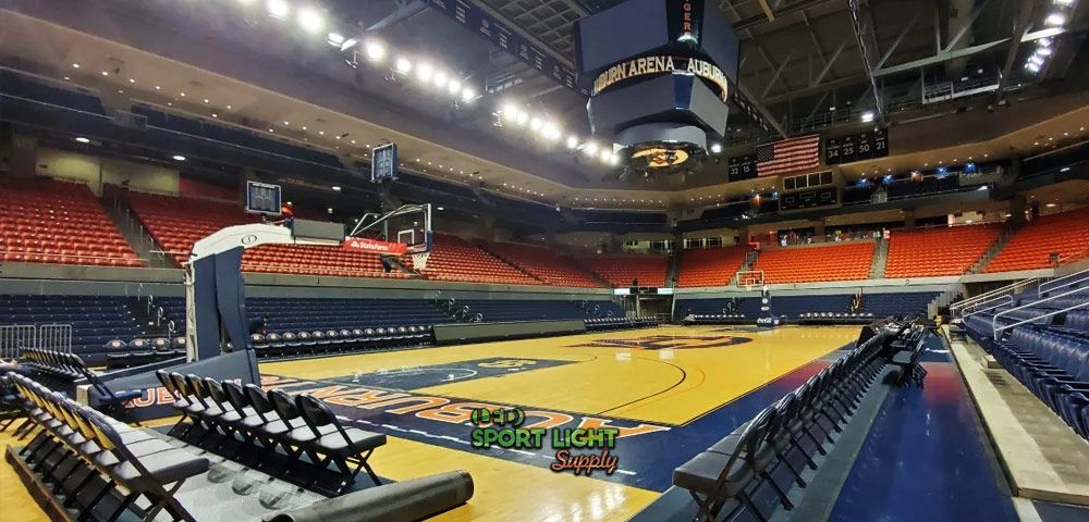 cost of basketball court and arena lighting
