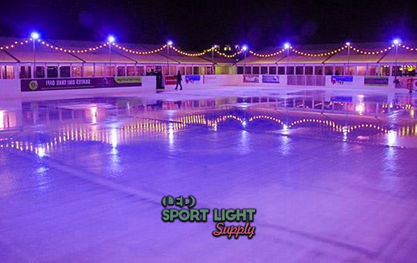 decorative string lights for ice arena