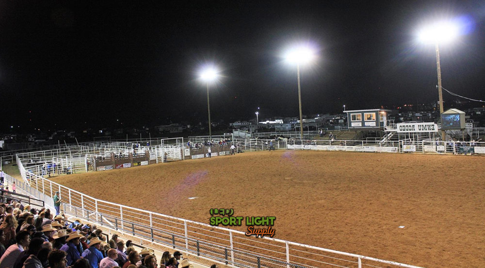 high mast lighting for rodeo arena