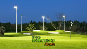 how many watts and lumens are required to light up a golf course and driving range