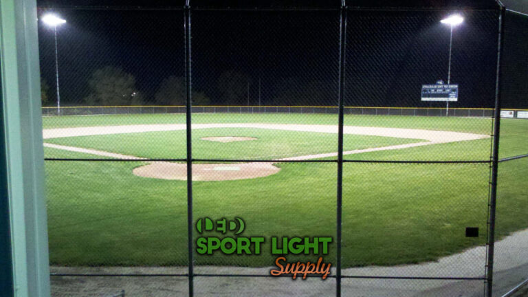 how tall is the softball field light pole