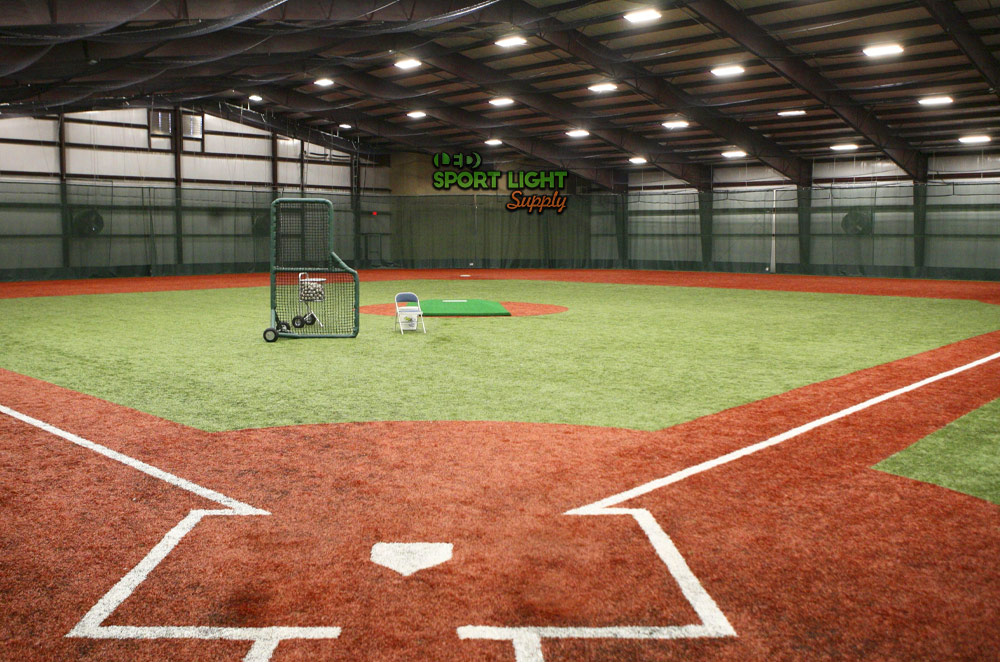 indoor baseball field lighting layout