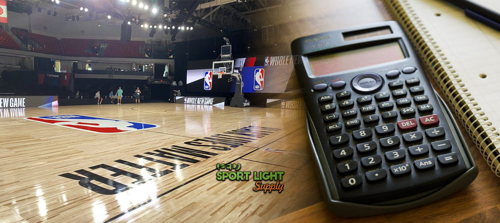 led basketball court lights calculator