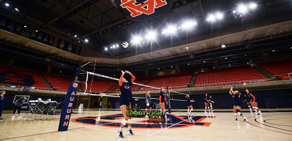 lighting design of high school indoor volleyball court