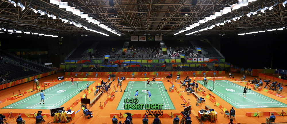 lighting-fixtures-are-mounted-to-high-ceiling-badminton-court