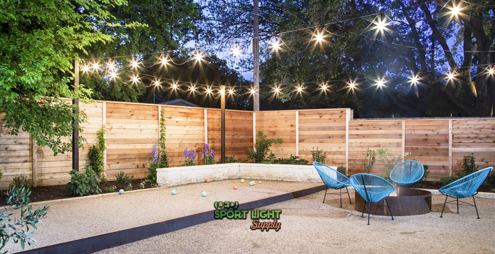 lux level required for bocce ball court lights