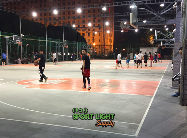 lux requirement of basketball court lights