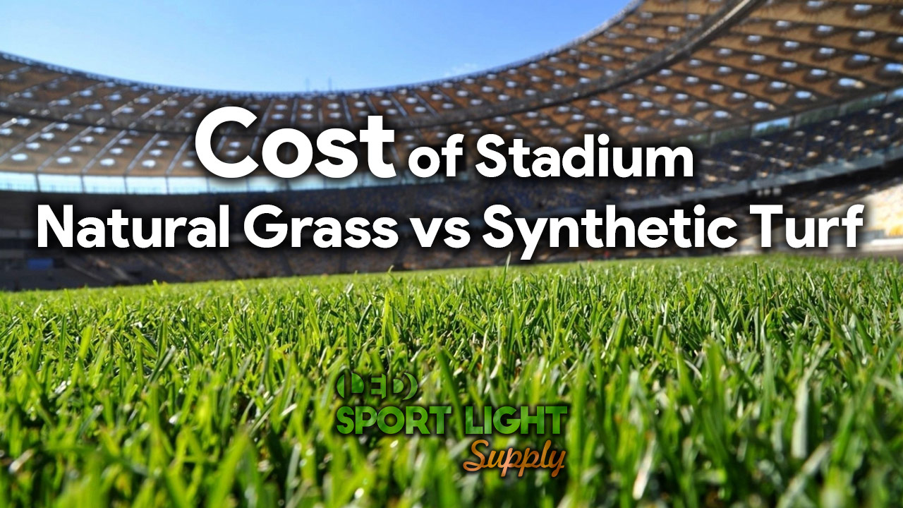 natural stadium grass and synthetic turf cost