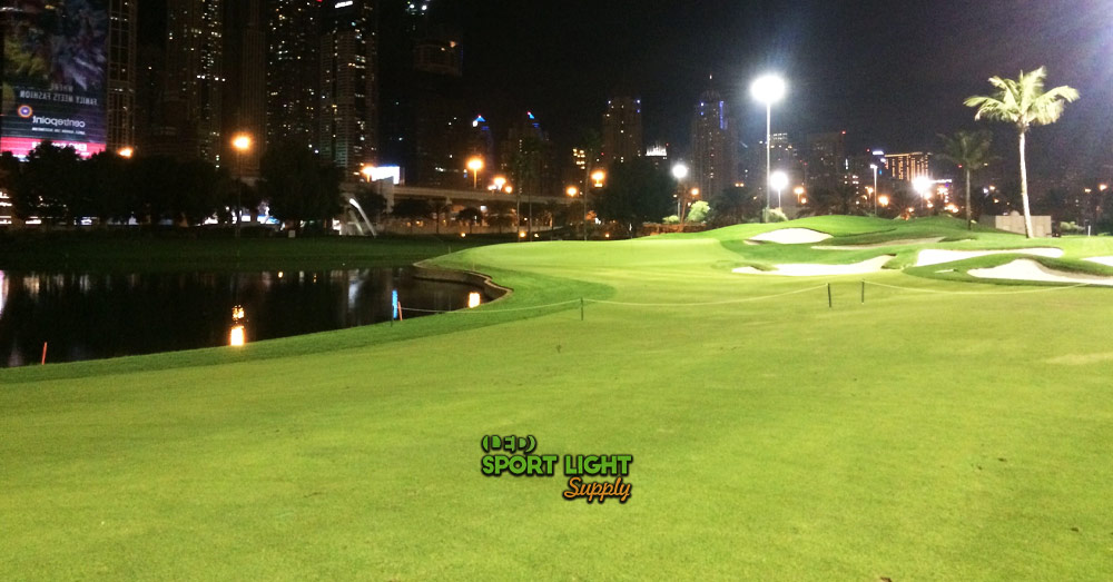 no underground wiring if we use portable field lights in golf course