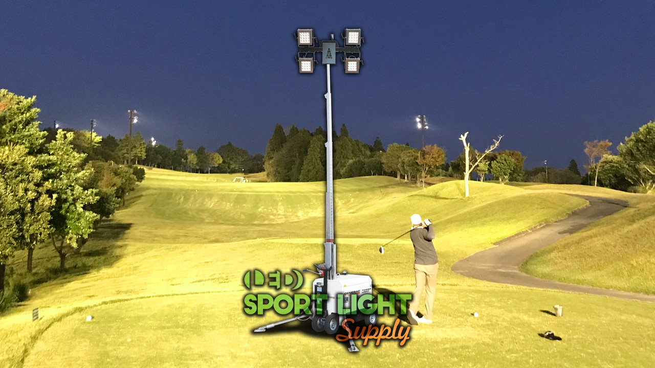portable golf course light tower
