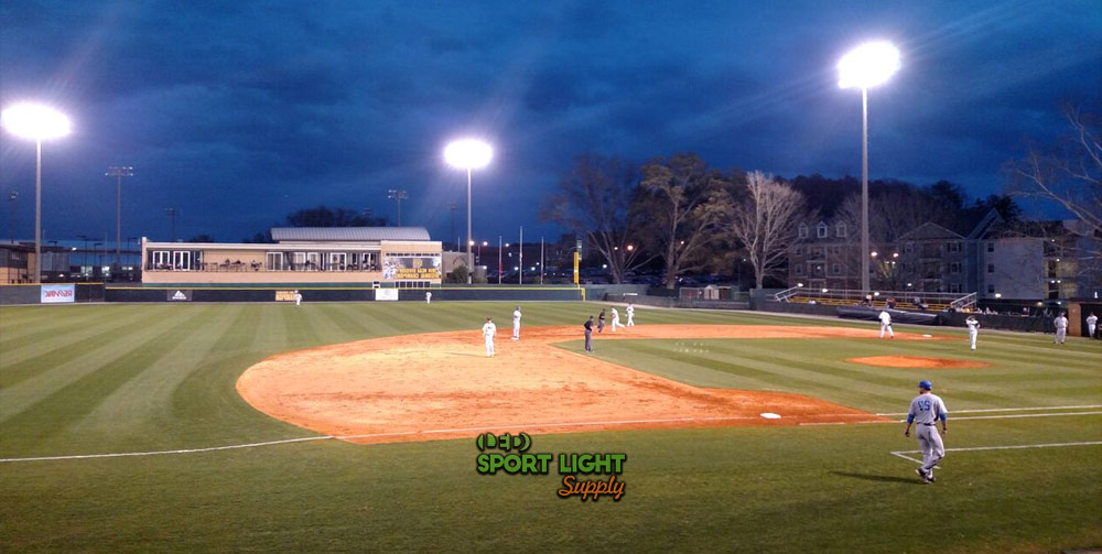 reduce light pollution of baseball field