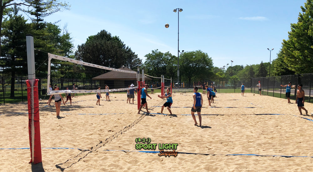 soil foundation affects required volleyball court pole depth